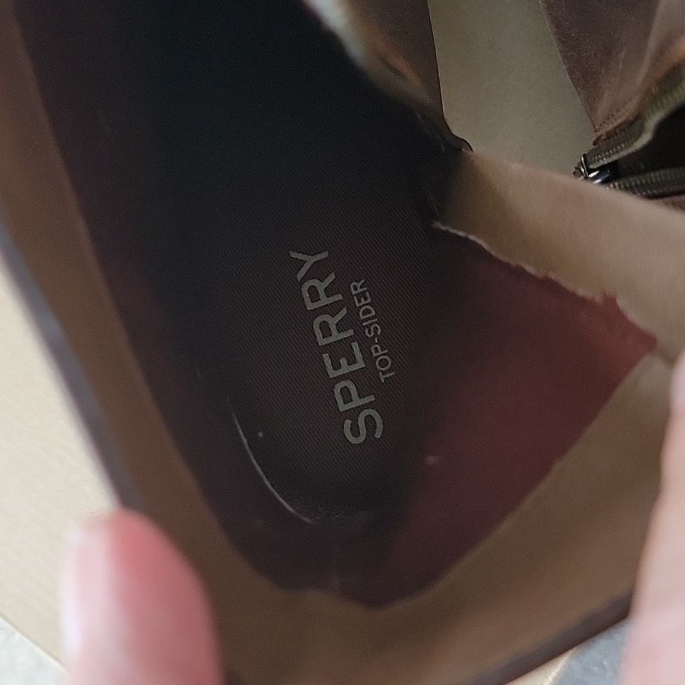 Sperry Top Sider Seaport Storm Mid Bootie Dark Brown Sz 8.5 With Box - Picture 8 of 14